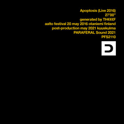 TH€€€F : APOPTOSIS! Aalto Festival 2016