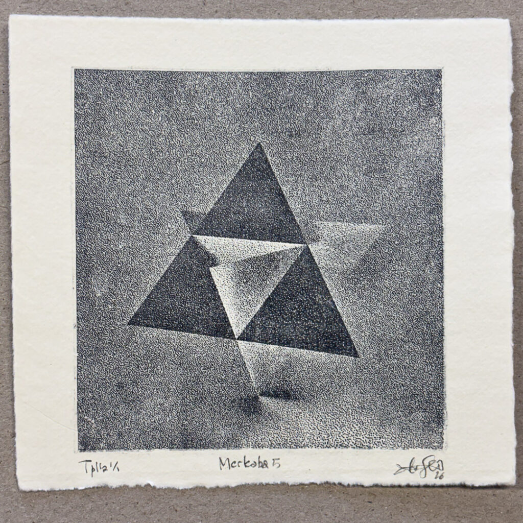 Niko Skorpio Lithograph Merkaba 5
