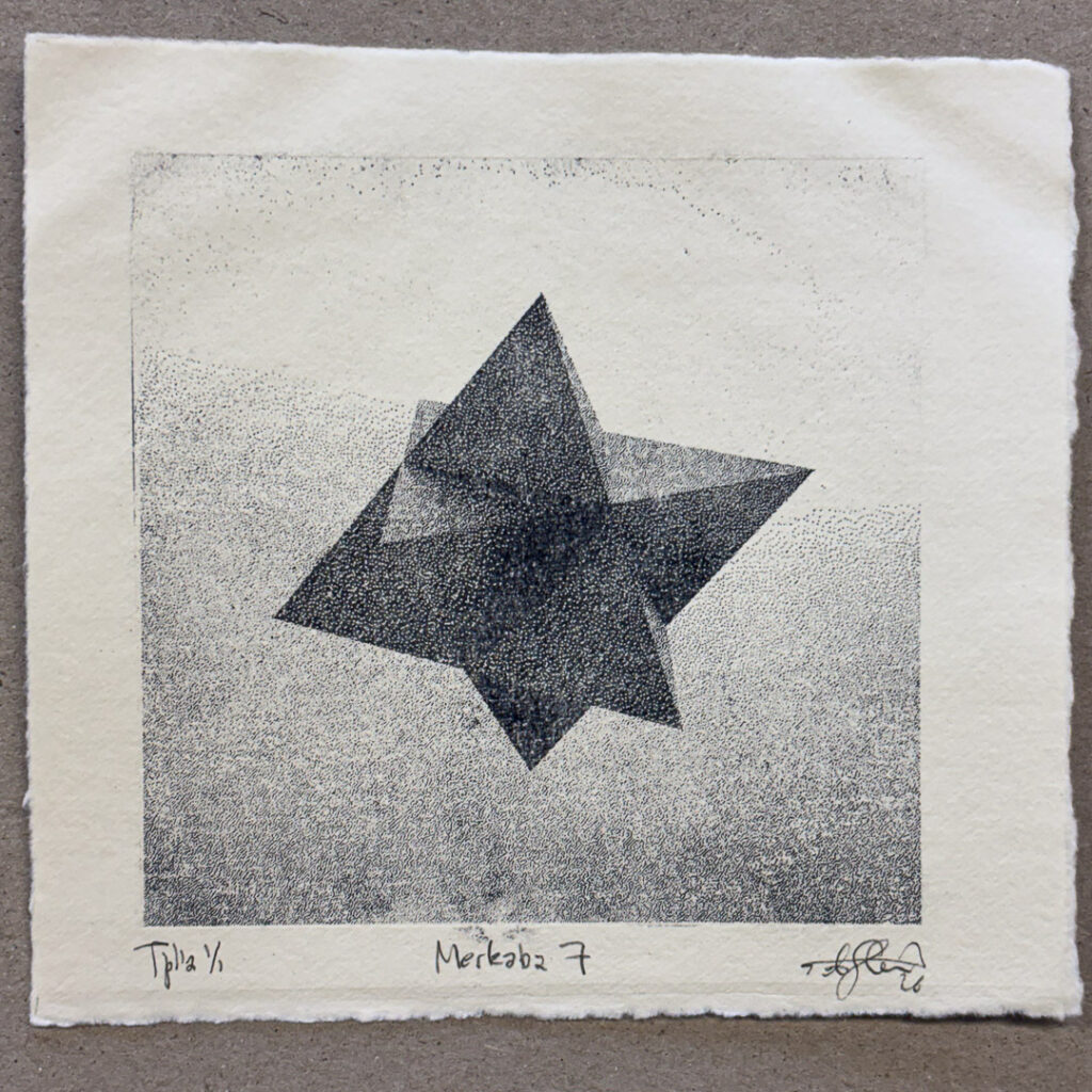 Niko Skorpio Lithograph Merkaba 7